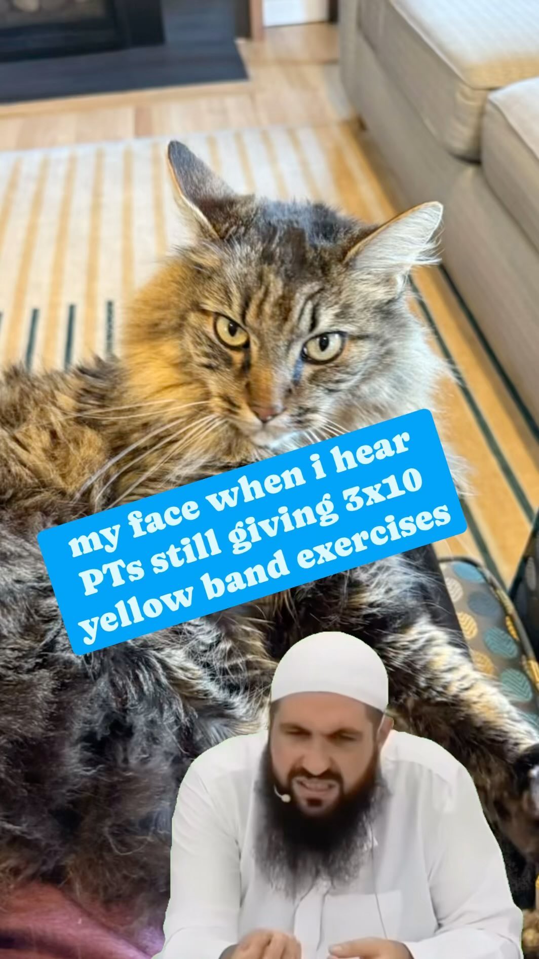 There is absolutely a time and place for 3 sets of 10 of a very low resistance band. The problem is that those times are very limited and this is not an appropriate exercise prescription for most people! Find healthcare providers who challenge you and progress your exercises.