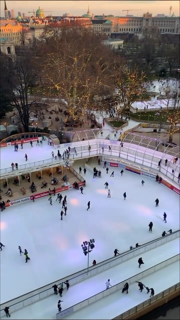 𝐎𝐏𝐄𝐍𝐈𝐍𝐆 𝐃𝐀𝐘 👉
Ice Skating at Rathausplatz - Eistraum 2024
Expected to be open from 10.11.2023 till 7.01.2024 (31.12. closed) and from 19.01.2024 till 3.03.2024 daily from 10:00 to 22:00 o’clock
Metro U2 U-Bahn Station Schottentor
Ticket Prices per adult: approx. 10,00 Euro
Price for skate rental: approx. 9,00 Euro
The Eistraum transforms the Rathausplatz in the center of Vienna into a huge ice skating rink. An ice area of up to 8500 m² with an extraordinary ice skating terrace invites you to cruise around. Normally there are always several snack stands for strengthening and warming up on-site during the opening hours.
#Eistraum2024 #IceSkatingVienna #Rathausplatz #ViennaWinter #ViennaEvents #WinterFun #IceSkatingRink #EistraumVienna #SkatingInVienna #ViennaChristmas #ViennaWinterMagic