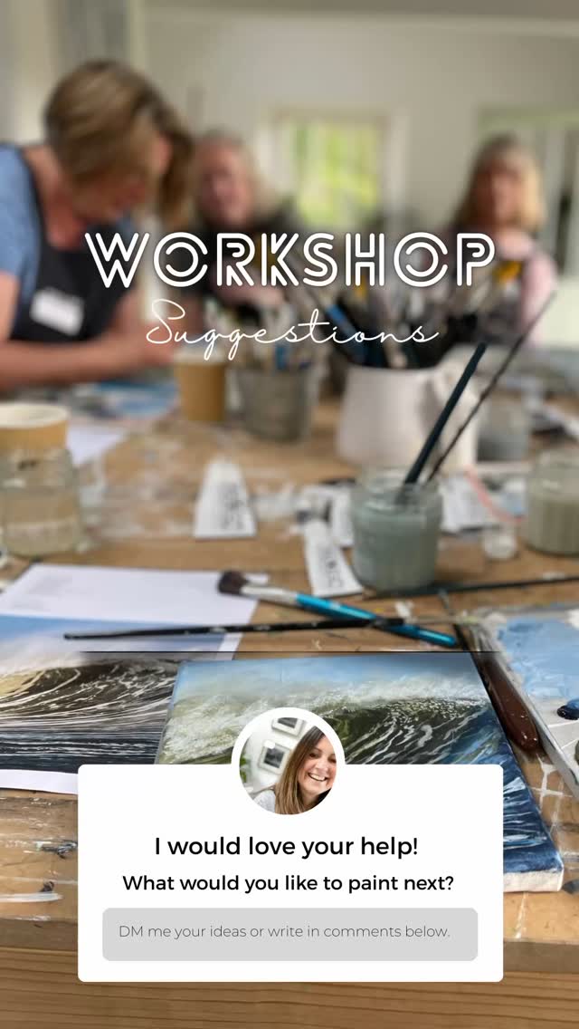 I have added some new workshop dates to my website but I am yet to decide on the topics for each one.
I would love to hear some of your ideas…
#wiltshireworkshops #cotswoldartist #wiltshireartist #acrylicpainting #artworkshop #creativity #paintingideas #timetorelax