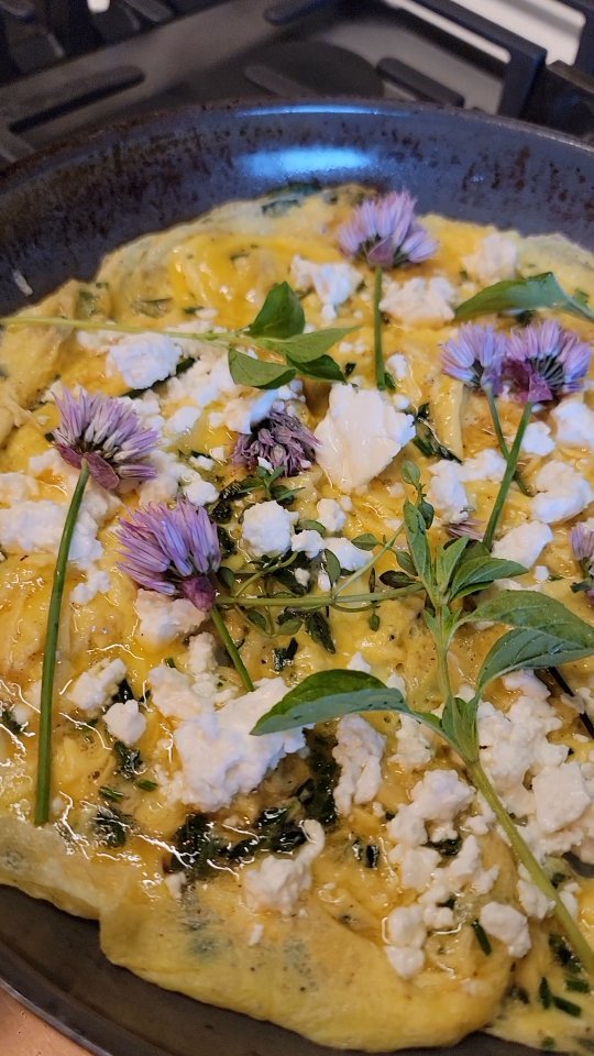 Add herbs to food to add greens to your kids' diet. They add flavor and nutrients, and it's also a great way to get kids used to green food (anyone have kids who say I hate green food??) How do you get kids to eat more greens?