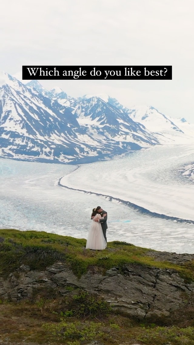 Glacier or glacier? #elopement #alaska #destinationwedding