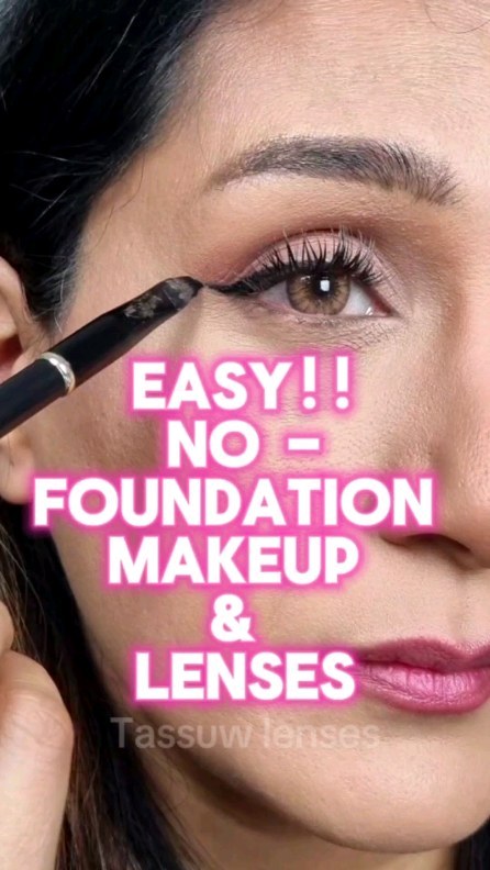 Easily Cover the dark circles In just a few steps #tassuw #coloredcontacts #colouredlenses
#eidmakeup #makeuptutorial