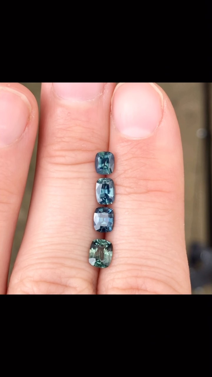 Saphirs d’Auvergne taille coussin | saphirs teal | french sapphires.
1 : Saphir d’Auvergne taille coussin 0,46ct , dimensions : 4,6mm x 3,97mm
2 : Saphir d’Auvergne taille coussin 0,49ct , dimensions : 5,28mm x 3,80mm
3 : Saphir d’Auvergne taille coussin 0,50ct , dimensions : 4,99mm x 4mm
4 : Saphir d’Auvergne taille coussin 0,70ct dimensions : 5,48mm x 4,50mm
#saphir #saphirdefrance #saphirdauvergne #frenchsapphire #finegems #exceptionalgemstones #teal #tealsapphire #bluesapphire #naturalgemstone #ethicalgemstone #ethicallymined #naturalsapphire #unheatedsapphire #saphirnaturel #pierresethiques #joaillerieethique
#sapphire #gemme #cuttinggemstones #precisioncut #ethicaljewelry #highjewelry #jewelrydesign #statementjewelry #hautejoaillerie #minetomarket #jewelrydesigner #jewelryblogger #gemstonetraceability