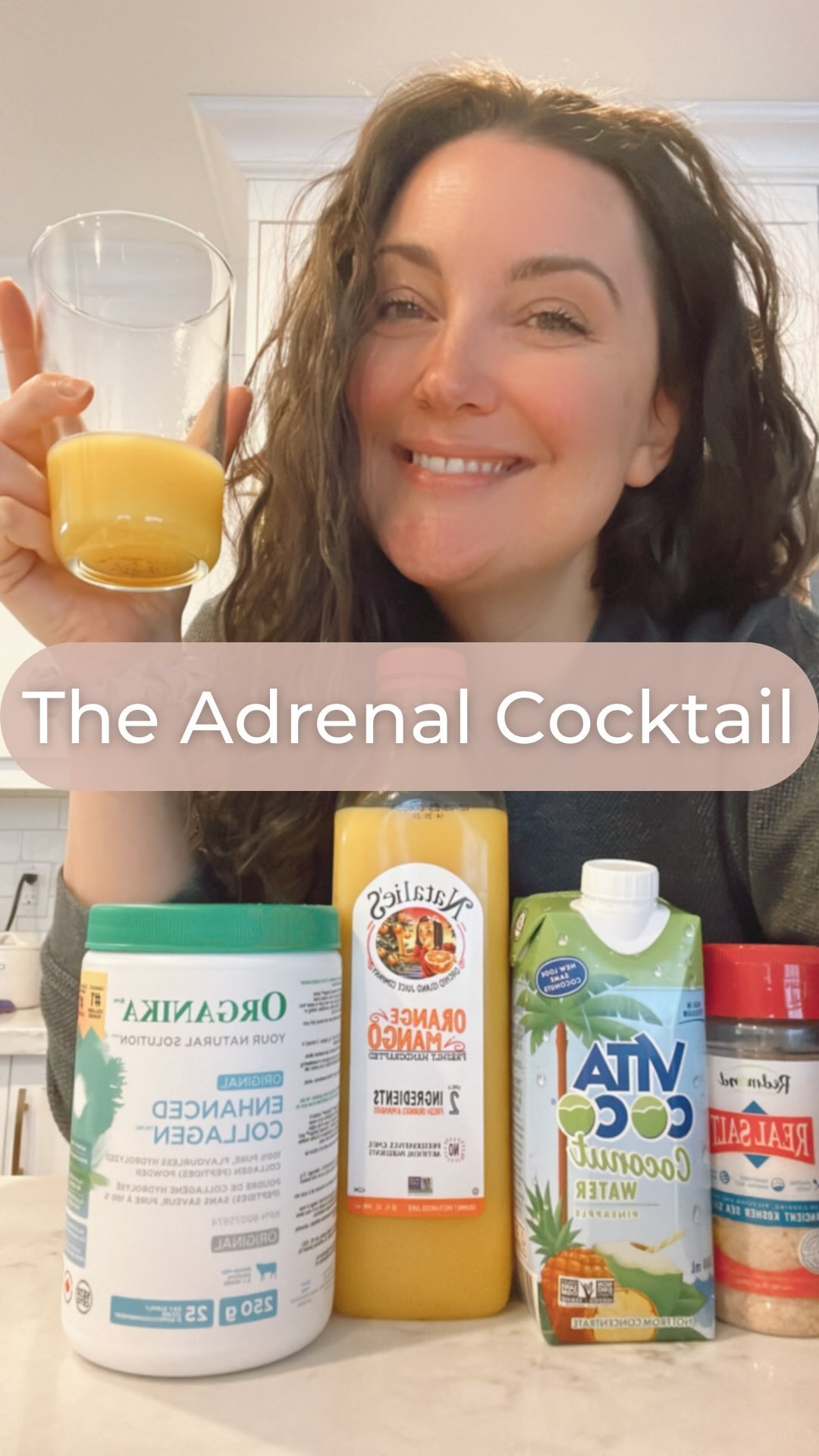🍹Adrenal Cocktail
I posted this in my stories this past week and so many of you reached out for the recipe so I figured it should have a permanent place on the page!
The goal is to replenish minerals and soothe hormones. It’s a great way to boost energy naturally so feel free to drink it in the morning and afternoon.
There are different variations of the recipe, I’m just sharing what I love. Overall, the Adrenal Cocktail should provide you with
• 375mg of Potassium
• 460mg of Sodium
• 60mg of Wholefood Vitamin C
Okay enough reading, here’s the recipe!
Adrenal cocktail recipe:
🍊1/2 cup juice high in Vit C like OJ
🥥1/2 cup coconut water
🧂 1/4 tsp good quality salt (no table salt. I’m using Redmond real salt, but Celtic sea salt or Himalayan sea salt works too!)
(1 scoop of grass-fed collagen - optional)
#happyhormones #hormonehealth #hormonehealing #minerals #energy #enegyhealing #realfood #naturalweightloss #hormonebalance #healthychoices #healthylife #lifemadeeasy #lifemadesimple #wholefoods #healthylifestyle #healthyrecipes #healthyeating #simplerecipes #guthealth #guthealing #holistichealth #holistichealing #holisticnutrition #holisticnutritionist #bloomagain #bloomagainholistics