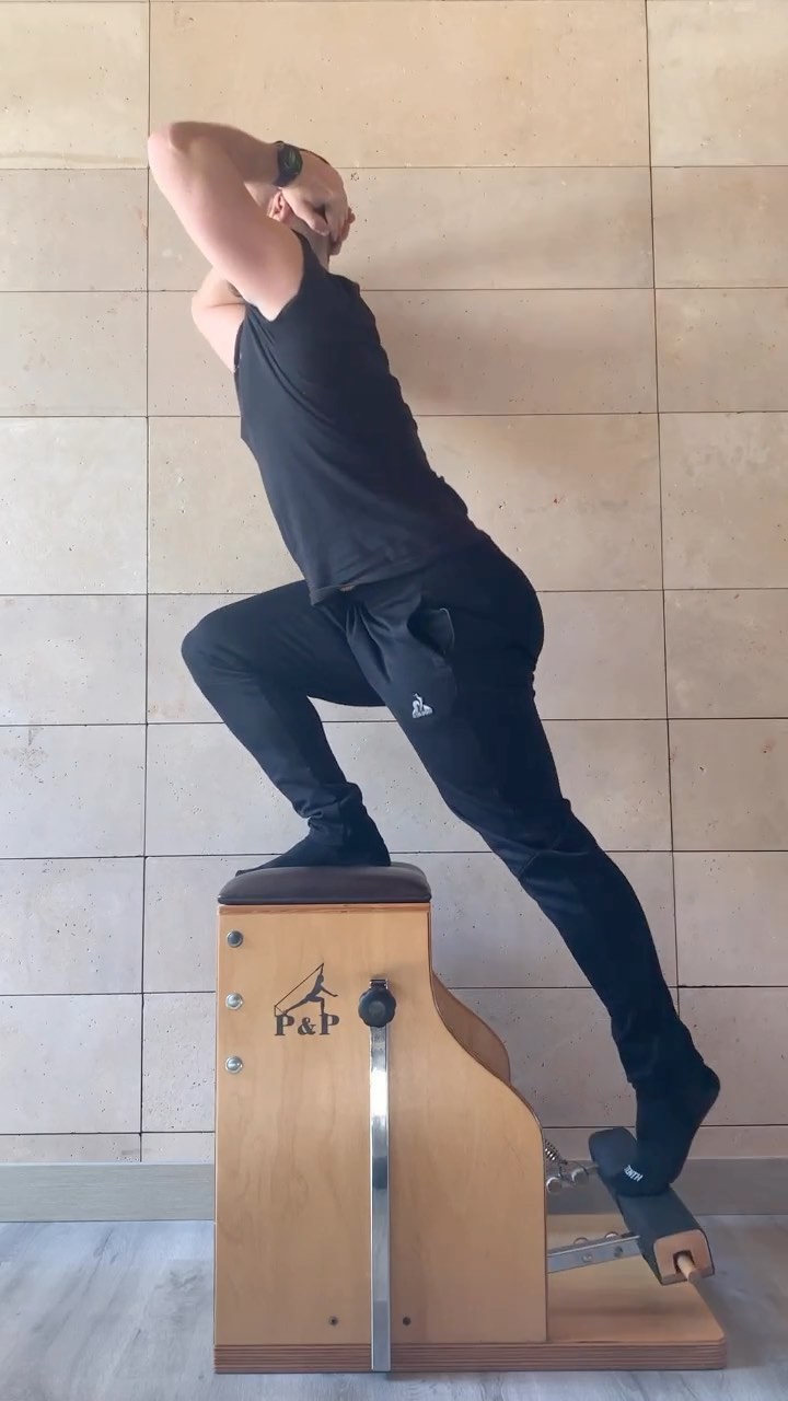 Going Up Front Wunda Chair #pilates #wunda