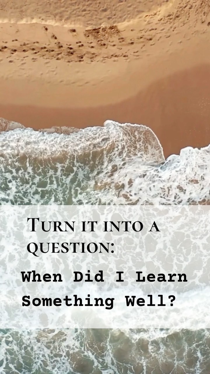 Question your inner critic.
Internal narratives have the ability to keep us down or lift us up.
Change your story by swapping a statement with a question.
When we struggle to learn something new, we can often resort to self-deprecating statements of how bad we are, or why we are finding this so hard.
But instead of those statements, we want to ask a question — like this one here.
What do you tell yourself when you struggle? What can you ask instead?
Ruth
.#mindsetshifts #youarelimitless #subconsciousthinkers #selftalkmatters #positiveselftalk #selfworthjourney #selfworthy #stepintoyourpower #highfunctioninganxiety #negativeselftalk #selftalkmatters #selfworthmovement #selflovemovement #selfcompassionjourney #selfkindness #confidentinme #impostersyndrome #subconsciousprogramming #rewireyourbrain #reprogramyourmind #selftrust #neurohacking #reframeyourthoughts