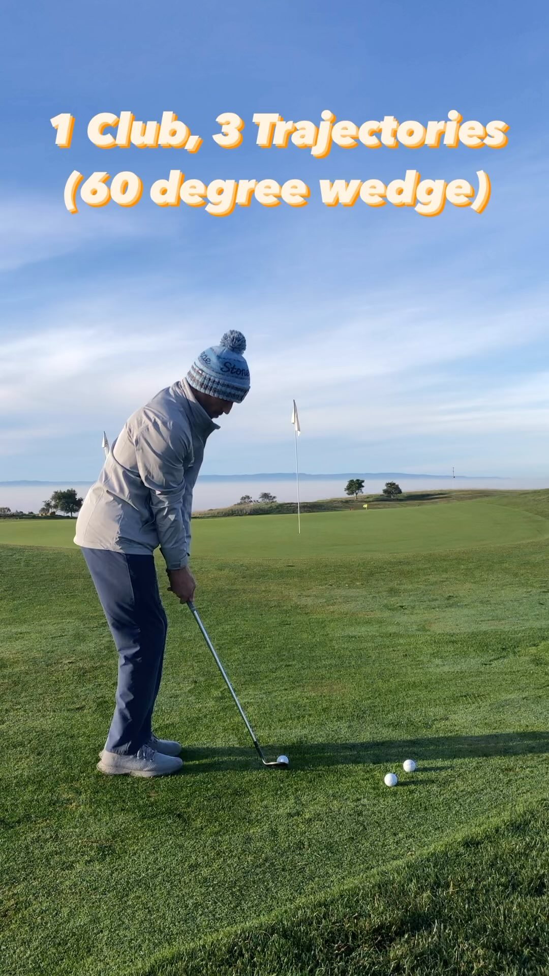 Fall in love with practicing your short game. It allows you a time to be creative while having fun.
By using one club you get to understand exactly how the ball reacts with different setups, ball positions, and swing styles. This will give you supreme confidence when faced with such shots out on the golf course.