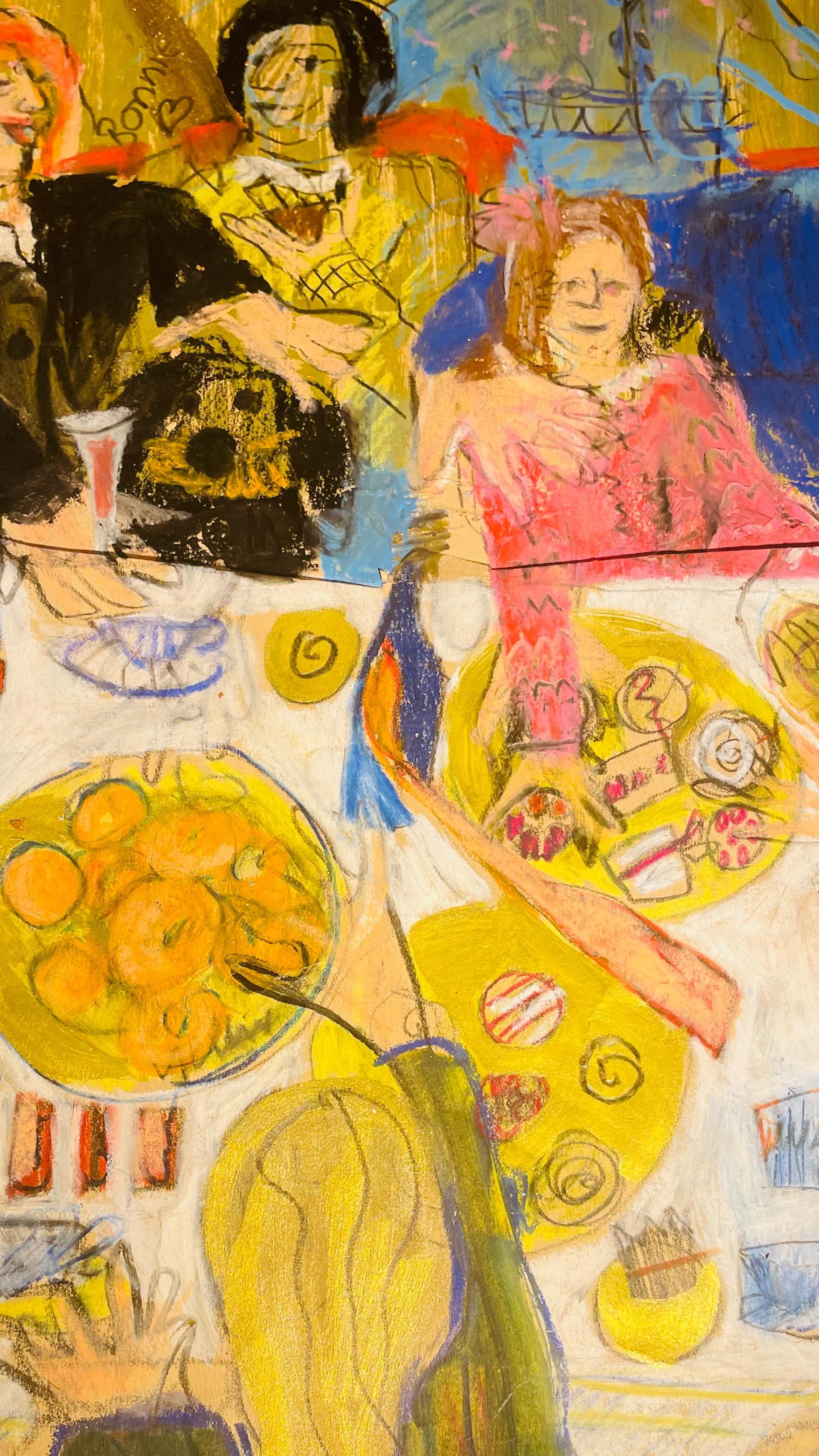 What a Porto party saying see-you-soon to the lovely Portuguese, Chinese, French and Afghan friends we met on our adventure!. It was very special hotch-potch. #illustrator #illustratorsoninstagram #drawing #icon #goodship #supper #supperclub #drawingoftheday #100daysofdrawingpeople #fozdodouro #porto #famandfriends #illustrationartists