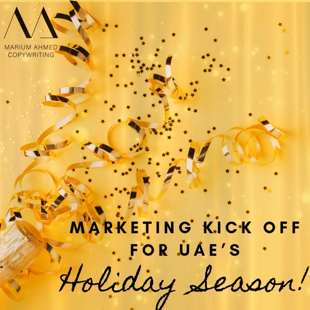 It's the most wonderful time of the year! 🎉 Well almost 😂!
The holiday season in the UAE is just around the corner, and if you want to make your market debut or highlight your product, it's the perfect time to grab attention, drive sales, and boost your brand visibility!
Don't wait till the last minute to churn out campaigns. Here’s why your business needs to start planning now:
🎯 Strategic Campaigns: A well-thought-out festive campaign can multiply your impact. Tap into the emotions of joy, togetherness, and celebration.
🌍 Cultural Sensitivity: UAE’s diverse population means marketing has to resonate with locals, expats, and tourists. Respect for cultural traditions = loyal customers!
🖋️ Persuasive Copy: Words have the power to convert browsers into buyers. Ensure your festive messages evoke excitement and urgency.
Need help crafting that perfect festive season strategy? Let’s chat!
#festiveseasonuae #festiveseasontips #copywritingtips #uaebusiness #dubaifitnesschallenge #dubaishoppingfestival #MariumAhmedCopywriting