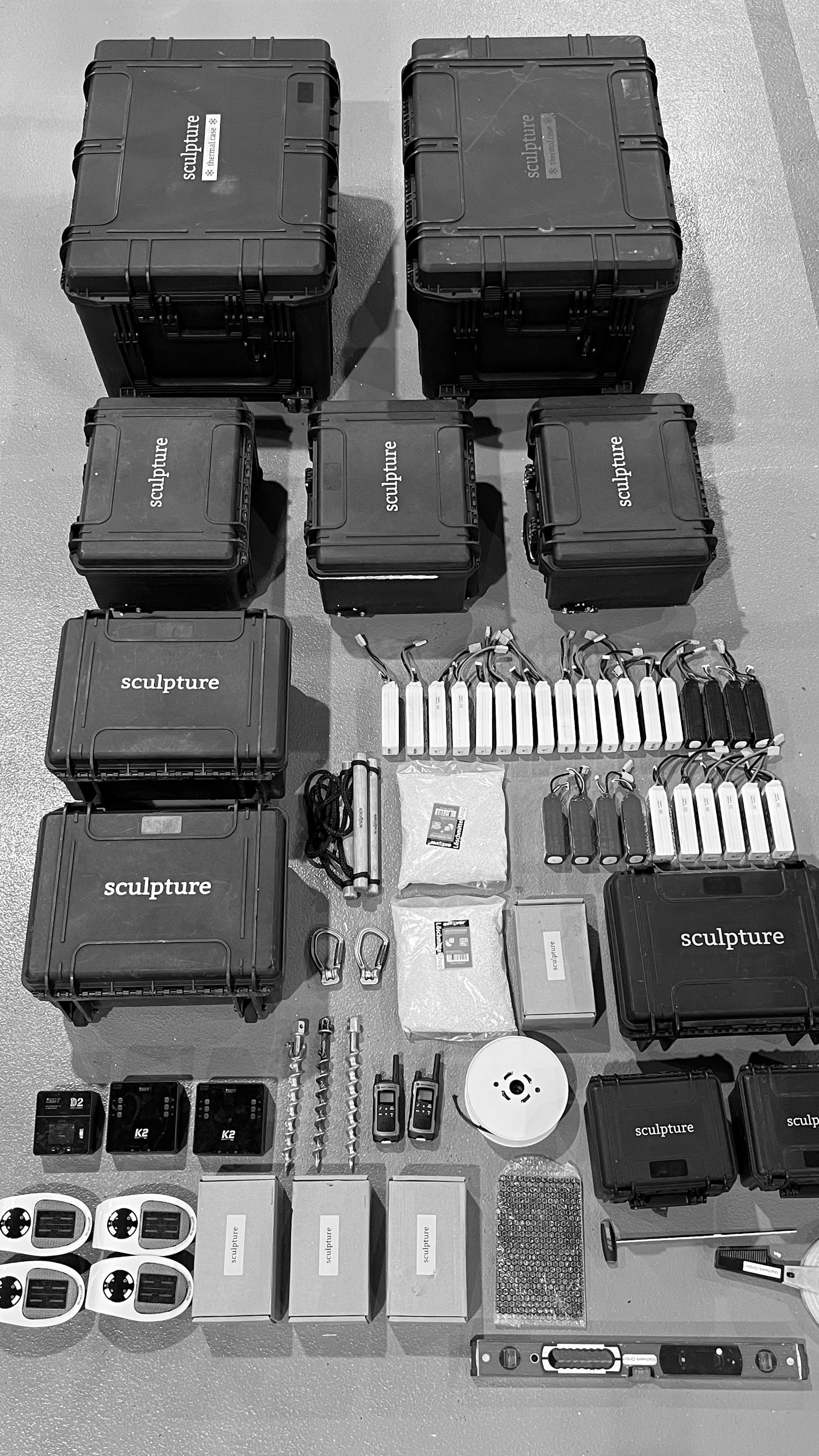 unpacking all the winch equipment we brought to the #frozenlakewake project. more about our custom builds which we developed specifically for this project soon … 🧊
@redbull / @redbullgermany
#pulledbysculpture