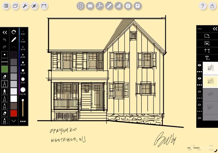 Sketch time! #sketchdaily #renovation #westfieldnj