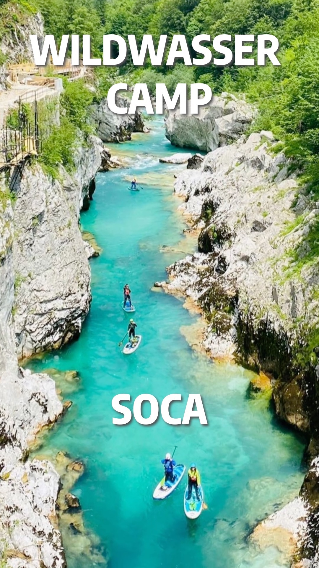 Mit uns ins Wildwasser - und das auf einem der schönsten Flüsse Europas! Das ist unser Wildwasser-Camp 2024 im Socatal in Slowenien. Lasse dich infizieren und buche jetzt deinen Platz!