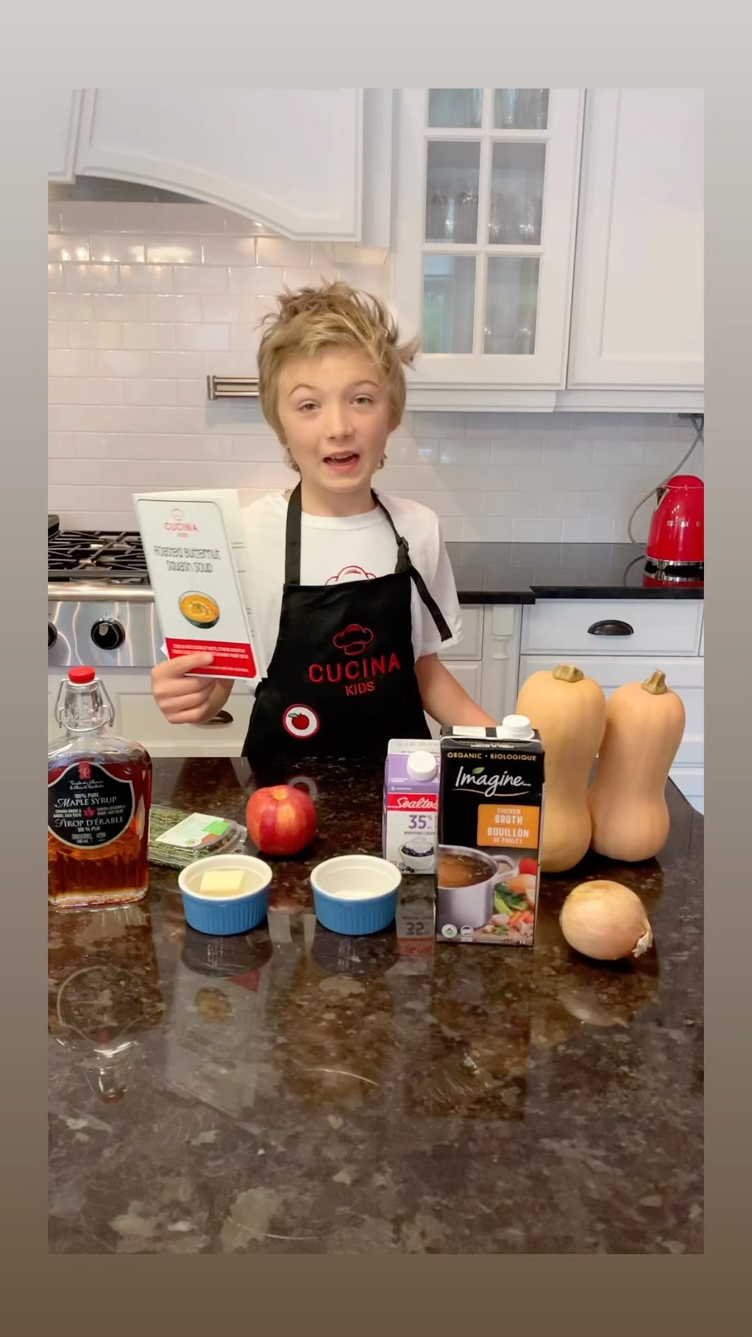 Happy Thanksgiving to all the CucinaKids families celebrating today and tomorrow.
I’m throwing it back to one of my very first CucinaKids recipes in my first fall box 2 years ago!!!
This is a super easy and delicious soup to have along with your Thanksgiving dinner or when you have had your fill of turkey and want something light.
Give it a try and let me know what you think!
👨🍳Matteo
#cucinakids #cucinakidscook #thanksgivingrecipes #canadianthanksgiving #kidsrecipes #kidscancook #kidpreneur #recipereels #reelsinstagram #foodie #kidreels #instareels #instakids #squashsoup #butternutsquash