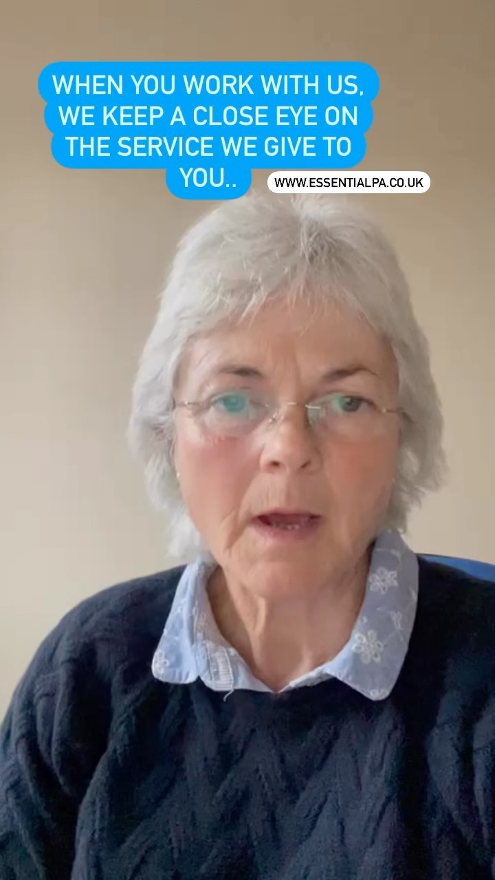 Phillippa, head girl at Essential PA explains how when you work with Essential PA, we monitor closely the service we provide to you, ensuring we meet your needs and we produce the results you are looking for. #virtualbusinessmanagers #executiveassistantservices #essentialpa