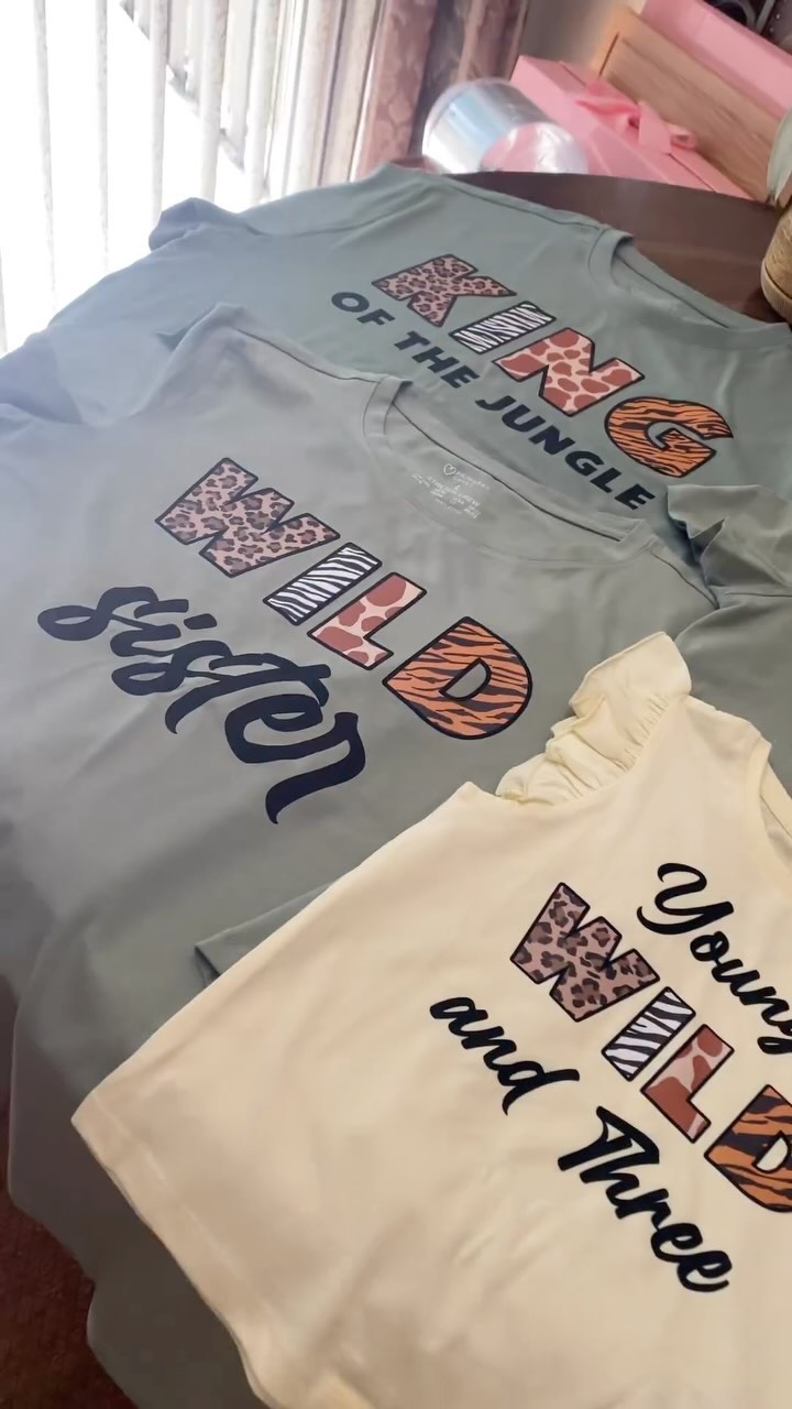 My first order of custom birthday shirts ๐ฅ๐ฆ๐ฏ๐ฟ
#smallbusiness #blackowned #birthdayparty #customshirts #youngwildandthree