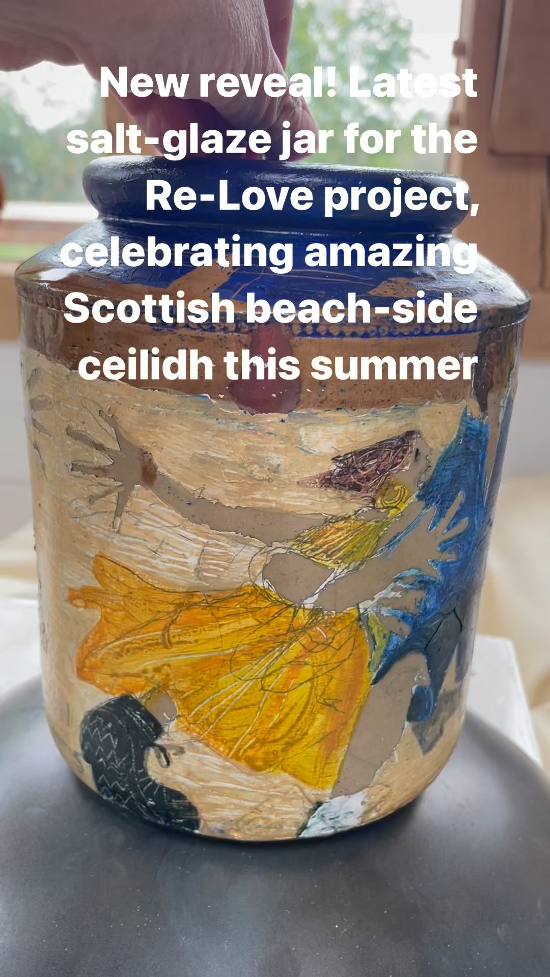 Taking old unloved 19th century tech and #repurposing #remaking #scratching and #drawing into something fun fab and useful! #Celebrating wonderful beach party, Elie, Fife this summer thanks to @jbscotland2018 ! What a hoot
