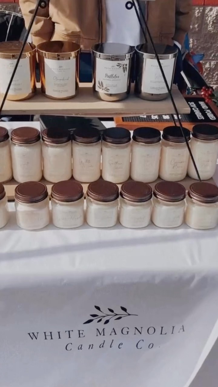 We had such a great time today at Ace Hardware’s Winter Market 🌲
We’ll be at one last market for the year! You’ll have another chance to grab our candles in person! As always, you can shop on our website ❤️
www.whitemagnoliacandlecompany.com