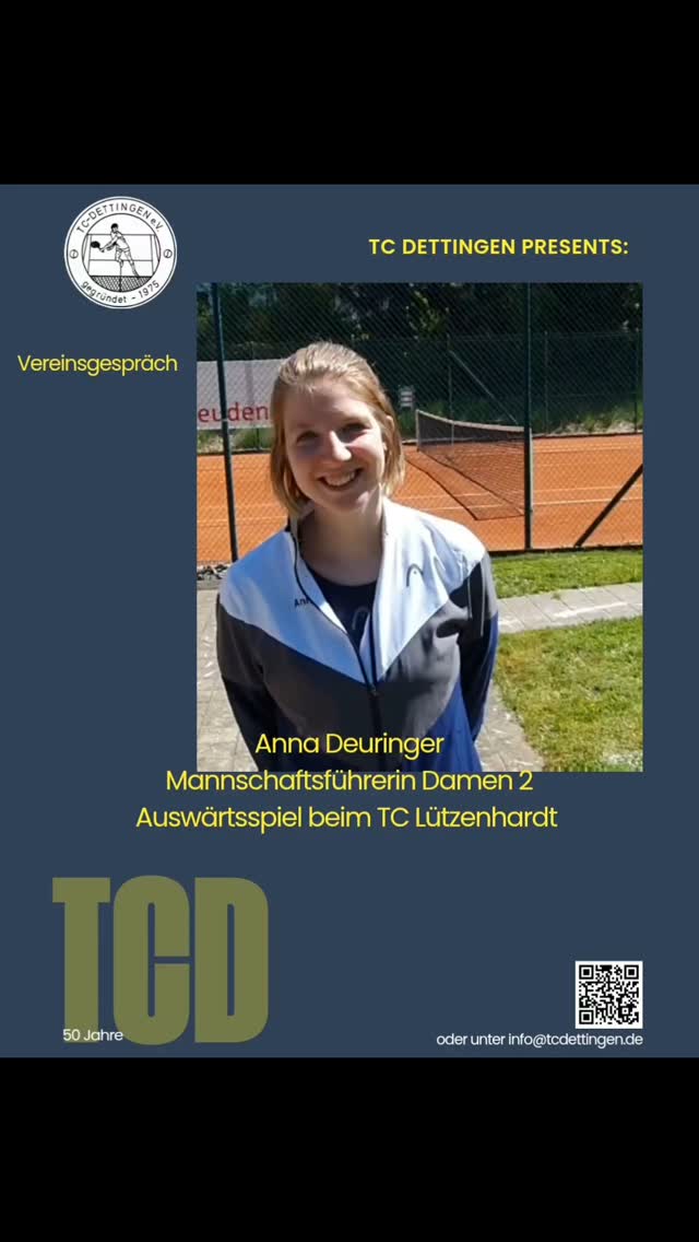 Erstes Spiel für die Damen 2 in neuer Umgebung. Nach dem Aufstieg 2024 spielen sie in der Bezirksliga und damit in der gleichen Liga wie die Damen 1 der SPG Dettingen/Glatt. Beim Bezirksoberliga-Absteiger Lützenhardt gab es zwar eine Niederlage, aber knappe Matches. Mit dem Gespräch mit Mannschaftsführerin @anna.deur starten wir mit "Vereinsgespräch" eine neue Serie. #tcdettingen_horb #spgtcdettingentvglatt #damen #wtbtennis