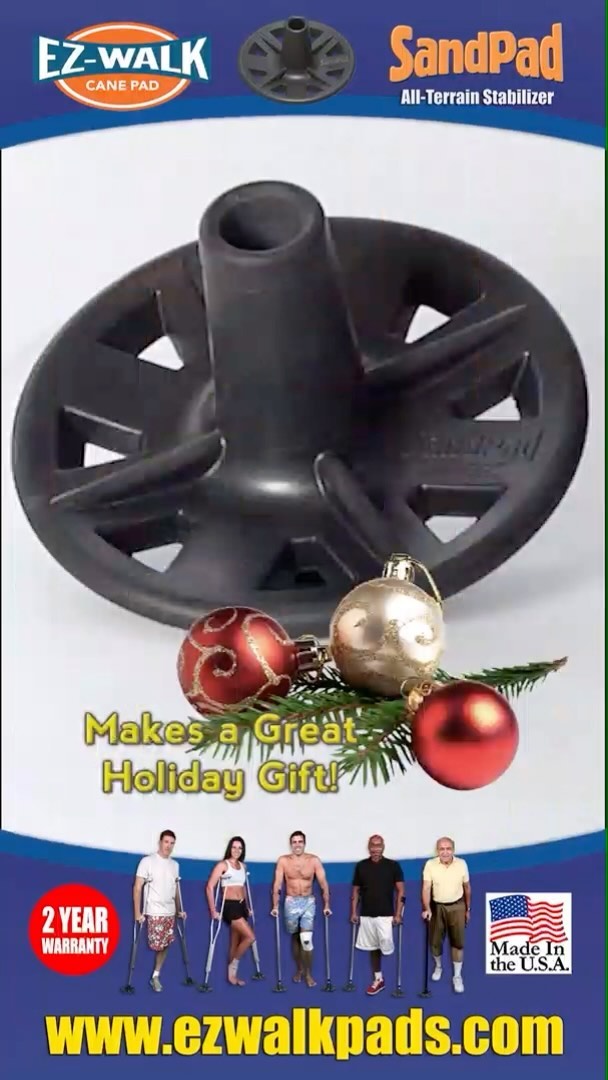 Makes a great #holidaygift!
www.ezwalkpads.com
#holidaygifts
#senior
#seniors
#cane
#canes
#crutch
#crutches
#injury
#disability
#amputee
#brokenleg
#disabilitytravel
#disabilitylife
#crutcheslife
#handicap
#handicapped
#ms
#multiplesclerosis
#mswarrior
#livingwithms
#multiplesclerosissociety
#cruises
#walkingstick
#walkingsticks
#walkingcane
#health
#seniorcitizens
#travelandleisure