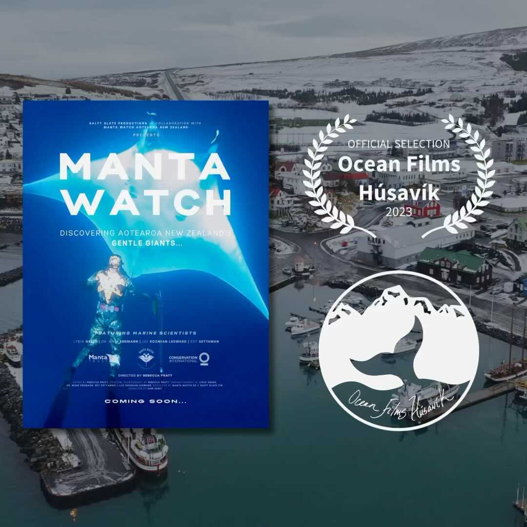 🇮🇸 We’re heading to Iceland! (or more precisely, our latest short documentary, ‘Manta Watch - Discovering Aotearoa’s Gentle Giants’ is!!).
SALTY SLATE Ltd. is delighted to share the news that this short film has been officially selected for Ocean Films Húsavík 2023.
Proudly produced in collaboration with Manta Watch New Zealand, we’re stoked to have this informative, short doco screen at the historical Húsavík Whale Museum!
🎟Get your festival tickets here: https://www.hvalasafn.is/en/ocean-films-husavik/
@whalewise @husavikwhalemuseum