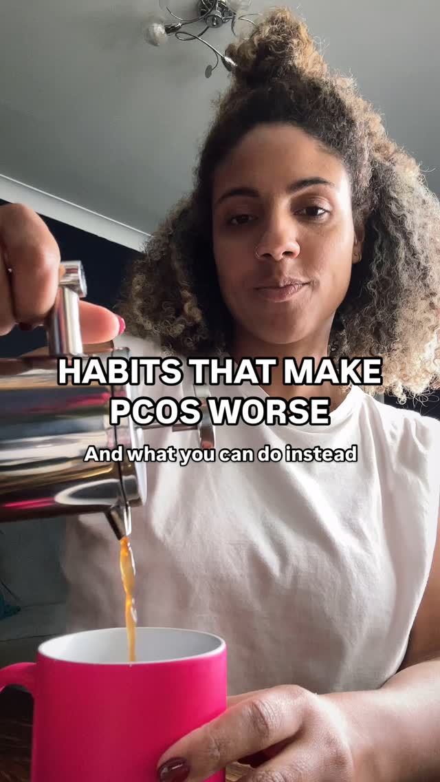 HABITS THAT MAKE PCOS WORSE 😳
You’re going to want to SAVE this!
1. Skipping breakfast - it might seem like a good idea to save on calories but with PCOS, eating regularly keeps blood sugar stable and cortisol low which also keeps androgen levels down. Lower androgens = less acne, less hair loss, less excess hair, more regular periods and much more!
Instead ➡️ eat within an hour of waking 🙌🏽
2. Doing lots of cardio - when we think weight loss we think ‘eat less, move more’ but endless cardio is really not what PCOS bodies need and can lead to exhaustion without much loss for the effort.
Instead ➡️ do a mixture of whatever you enjoy - cardio, walking, yoga, pilates, resistance training. And remember that muscle increases insulin sensitivity so lift those weights Cyster!
3. Not snacking - I know this seems counterintuitive but cutting snacks and leaving huge gaps between meals can actually lead to dips in blood sugar, leading to major cravings and bingeing.
Instead ➡️ factor healthy balanced snacks like carrot and humus, olives and cucumber, apple and nut butter, dark chocolate and walnuts for a balanced pick me up between meals
4. Doom scrolling at night - I know we all do it sometimes but blue light from devices can REALLY mess with our sleep pattern. Research suggests that women with PCOS may already have a dysregulated circadian rhythm so anything we can do to support our sleep/wake cycle and feel more energised is well worth it.
Instead ➡️ read before bed, try journalling, meditation, put your legs up against a wall, hum, gargle and stay in dim light to encourage the switch into your ‘rest and digest’ parasympathetic nervous system as well as the secretion of the sleep hormone melatonin.
Are you making any of these PCOS mistakes?
Let me know if you make any changes and make sure you’re following @londonwellnesscoach for more PCOS info you can trust.
I really hope this helps ❤️