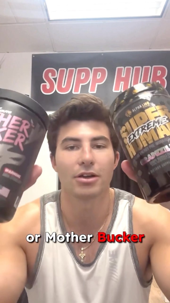 Comparing two of our strongest and most popular pre-workouts: BuckedUp Mother Bucker and Alpha Lion Superhuman Extreme🔥
You can find a wide variety of pre-workouts at Supp Hub including stim-free, high-stim, fat-burning pre-workouts, and more!