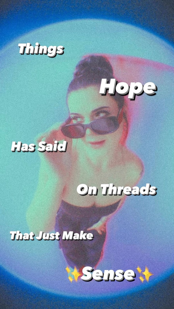 @hope.schwing threads reminds us why she is the certified funny girl 🤣
#comedy