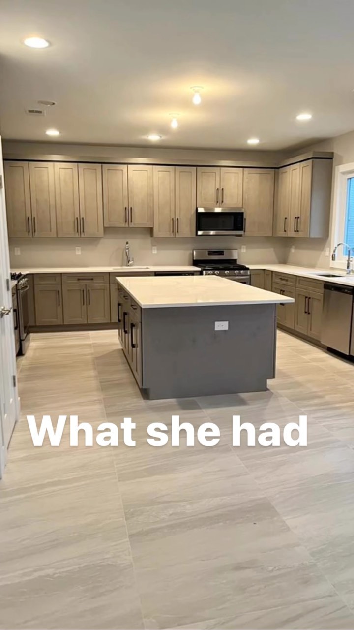 We she had VS. what she got
Rate this transition from 1 to 10
This client bought her house with the existing kitchen but wanted to update it. She didn’t want to move any plumbing and gas so we had to work with the existing layout.
Let me know what you think of the final look
#makeover #kitchensofinsta #kitchensofinstagram #spaceplanning #interiordesign #kitchendesign #modern #reels #viralvideos #trendingreels #kardashian