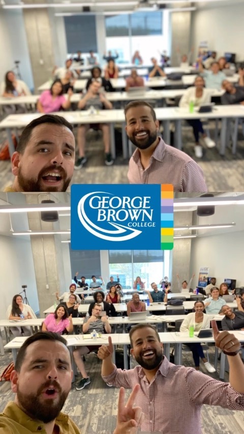 What an amazing session with this group of Entrepreneurs at George Brown @gbcollege !!! We gave them several actionable tips and techniques to deliver their presentations better to clients, investors, executives and others, in order to pitch their projects in the most effective and interactive way.
.
Bring us to your organization! Message us!
.
#workshop #effectivecommunication #publicspeaking #humour #keynote #speech #presentation #corporateevents