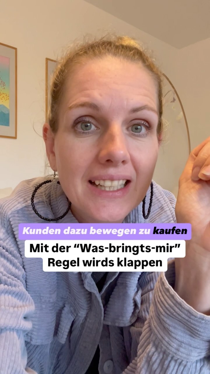 Erst wenn dein Klient DAS versteht, wird er bei dir buchen 🙆♀️
Mein Haus, mein Auto, meine Ausbildungen.
Hör auf zu denken, dass irgendjemand sich für deine Ausbildungen, Zertifikate oder deine dicke Rolexuhr interessiert.
Das Einzige, was deine zukünftigen Klienten wirklich interessiert, ist, was du für SIE tun kannst. 💥WAS BRINGT DEIN ANGEBOT DEM KUNDEN💥
Wenn du deinem zukünftigen Klienten ganz genau darlegen kannst, was für ihn am Ende dabei rausspringt, was seine Vorteile aus zB. deinem Coaching sind, ➡️wie er sich am Ende eurer Zusammenarbeit fühlt oder was sie erreichen wird.
Erst dann wirst du das volle Interesse auf dich ziehen.
WIE du ihn oder sie dort hinbekommst, mit welchen Methoden du arbeitest - das ist für einen Leser erstmal zweitrangig.
👏🏻Fange an in Lösungen und Vorteilen zu denken. Dann wirst du merken, wie du auf einmal magnetisch wirst.
Kommentiere mit AHAAAA, wenn bei dir grad ein Groschen gefallen ist 🤩🙂
POSITIONIERUNG
BUSINESSAUFBAU
ONLINEBUSINESS
COACHINGFUERFRAUEN
CONTENTPLAN
CONTENTSTRATEGIE
KUNDENGEWINNUNG
ONLINEBUSINESSSTARTEN
#Positionierung #Businessaufbau #onlinebusiness #coachingfuerfrauen