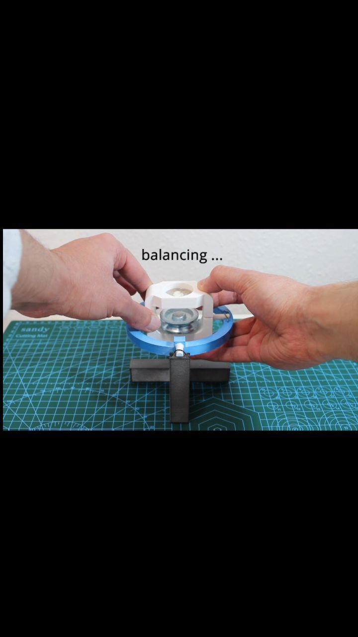 Unbalanced Vs. Balanced Gyroscope.🛰
When disturbed, gyroscope creates a restoring moment to counteract the disturbance. However, gravity moment due to the unbalance acts against the gyroscopic effect and creates an unstable oscillation.
In comparison, the balanced gyroscope, when disturbed creates a restoring moment to resist disturbance by tilting its axis of rotation. Thus, creating a counter acting moment to the applied disturbance.
The gyroscope was modelled and 3d printed by @3beeprinting for demonstration.
#gyro #gyroscope #gyros #science #education #3dprintinglife #3beeprinting #dutchstudylife