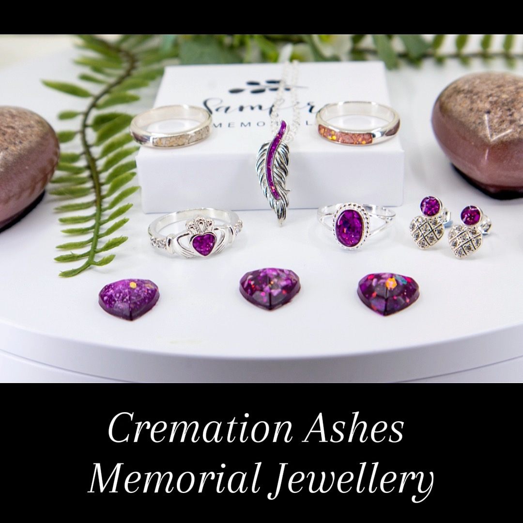 A very Amethyst inspired order from a wonderful family 💜 #memorialjewelleryshropshire #memorialjewellerywestmidlands #cremationashesjewellery #samfirememorialsshropshire #foreverstone™ #claddaghring #claddagh #memorialheart #ashespedant #memorialearrings #cremationashespendant #memorialpendant