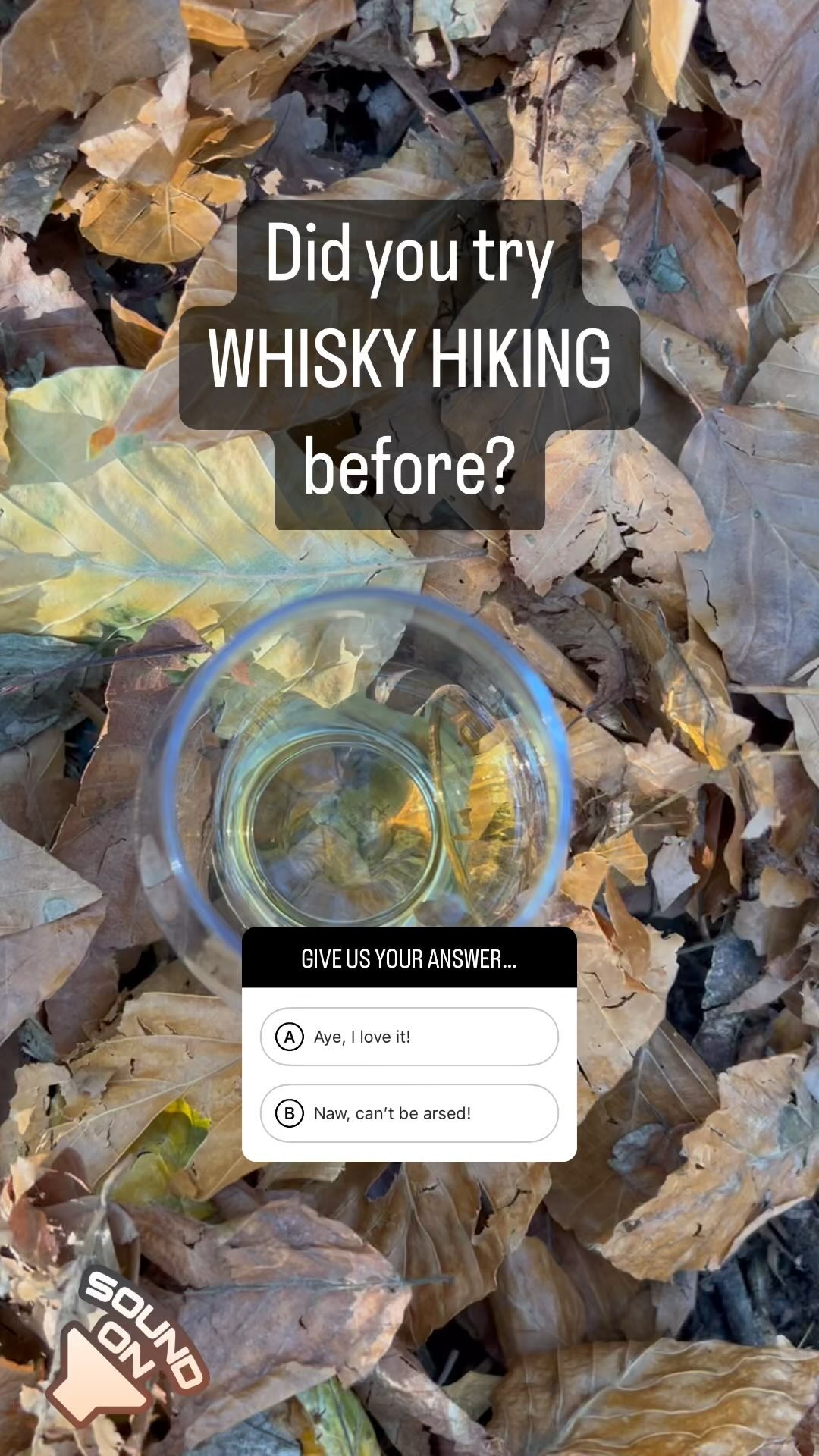 🇩🇪 Habt ihr schon mal bei unserer Whisky Wanderung teilgenommen? Falls nicht, habt ihr wirklich was verpasst. Doch haltet Augen und Ohren auf… ihr bekommt eine neue Chance 😏
* * *
🏴 Have you ever taken part in our whisky hike? If not, you’ve really missed something. But keep your eyes and ears open... you get a new chance 😏