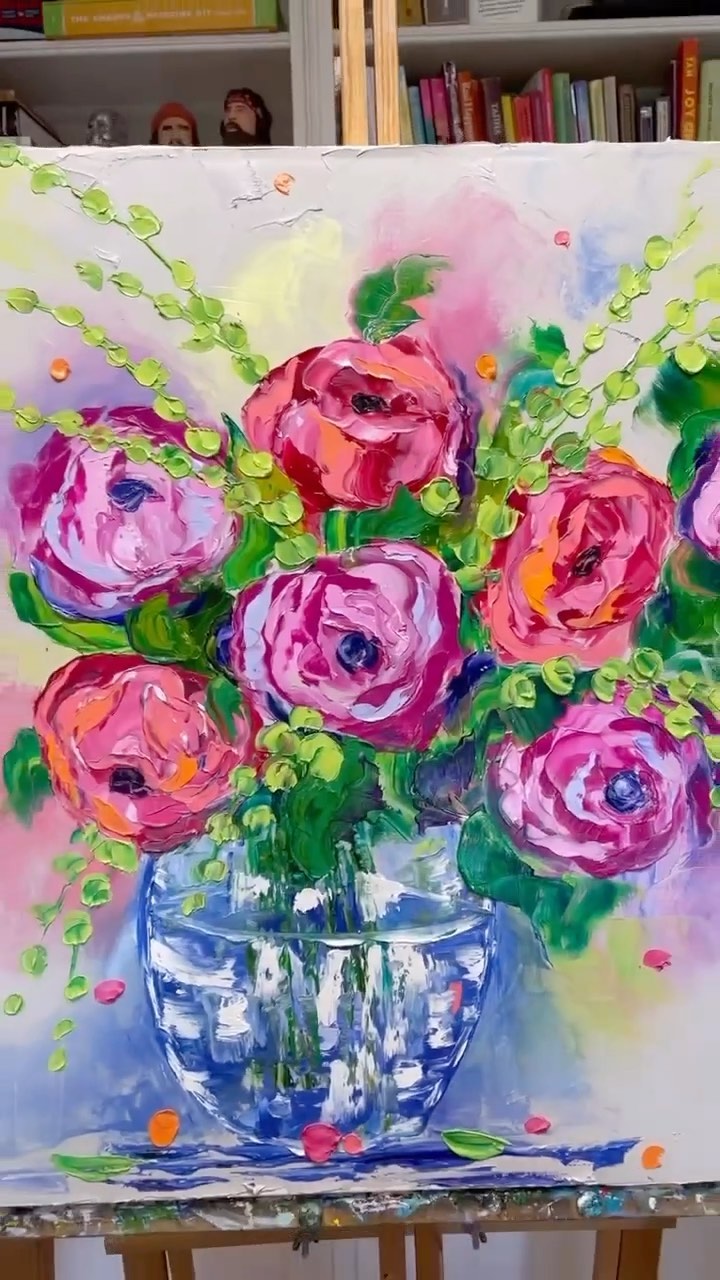 You can spend a couple of hundred dollars for a bouquet of flowers and it will only last for a few days. Or you can buy a painting of flowers and will enjoy it for years to come. See the difference?
All paintings are available for purchase.
DM for inquiries.
#flowerslovers #flowerspainting #floralart #floralpainting #oiloncanvas #homeinterior