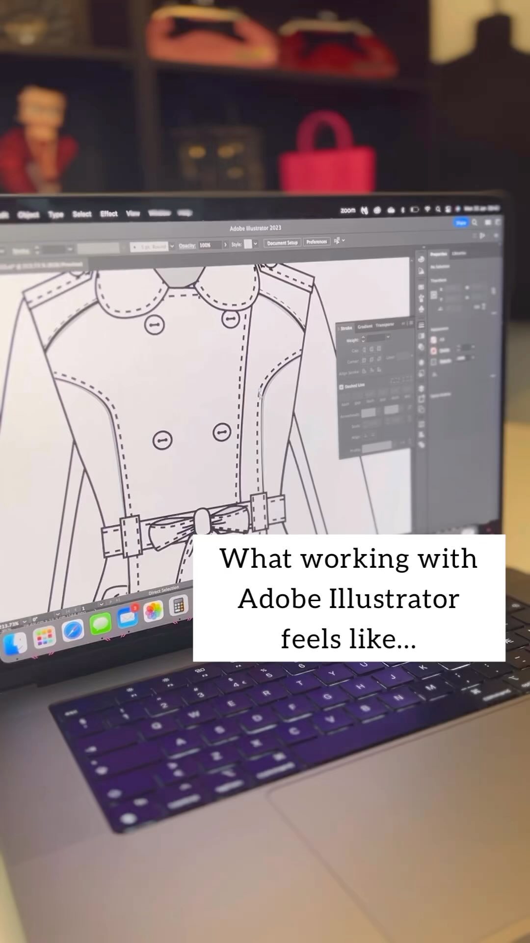 the horror 💀
.
.
.
#illustrator #productionlife #designing #fashiondesigner #fashion #patterncutting #reelsofinstagram #visygale #sewingstudio #adobeillustrator #bosswoman #mønsterkonstruksjon