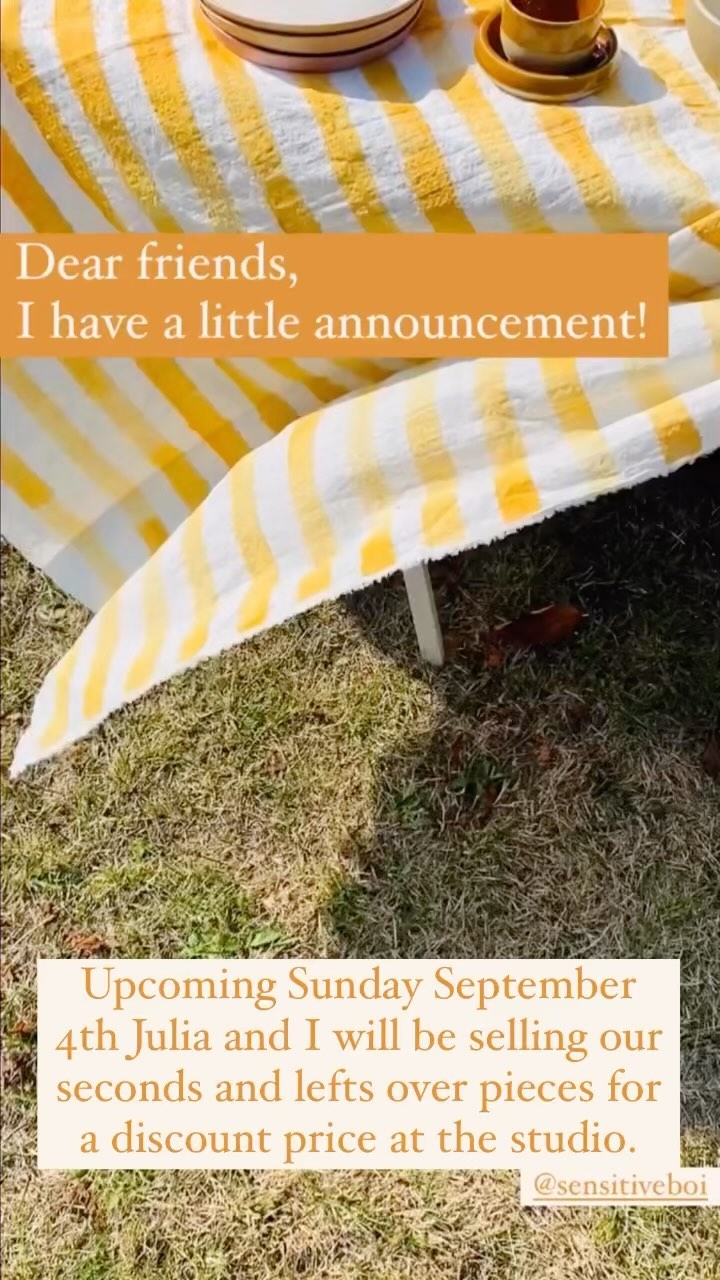 See you Sunday? 🌞
#studiosale #ceramicssale #potterybarn #handmadeceramics #amsterdammade #amsterdamnieuwwest #wheelthrownpottery