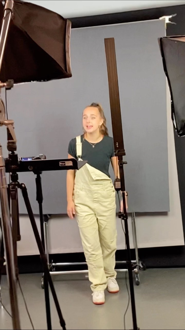 BTS Moment 🎥 Doing a little sound balance before our taping session! 🎤