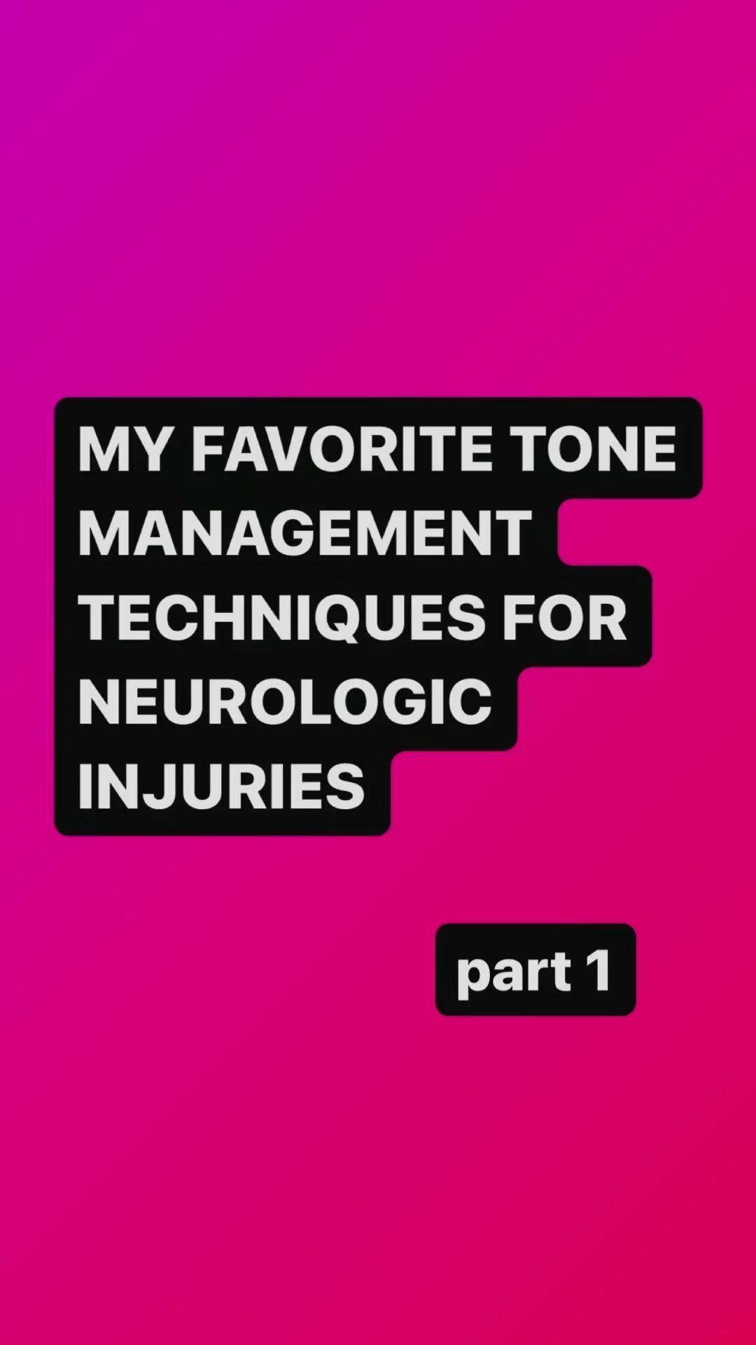 Hypertonicity (commonly referred to as "tone") is a very common side effect of central nervous system lesions or dysfunction. it involves excessive, involuntary muscle activity at rest and can become problematic when using the affected limb for functional tasks.
As a neuro PT, these are a few of my typical recommendations for activities to help manage your hypertonicity. This is not a complete list, there will be another post soon to follow! If you have anything that works for you, please let me know in the comments! 👇🏻
#neurorehab #neurophysiotherapy #stroke #multiplesclerosis #avm #spinalcordinjury #dystonia #traumaticbraininjury #homeexercises #strokerecovery #spinalcordinjuryrecovery #tbirecovery #dystoniaawareness #runnersdystonia