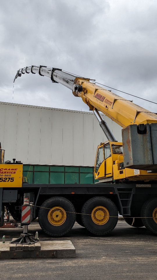 Sometimes you just need a little extra reach. We had the 275 ton Grove stretched right out on a roof top project in Hudson this week. We spent most of our day making picks at a 265 foot radius. The boom deflection at that distance is certainly an added challenge but the crew made it happen.
#grovecrane5275 #grovecranes #ironwork #ironworker #fabrication #metalfabrication #metalwork #millerwelders #welding #weldernation #welderzworld #weld #weldporn #603 #nh