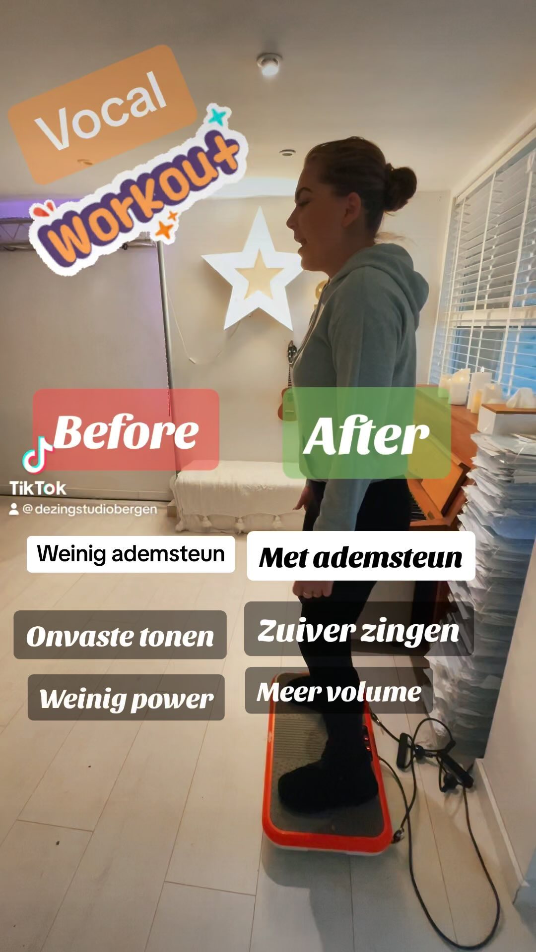 Zo heeeej wat een verschil!!
Vandaag deden wij de ADEMSTEUN -CHECK.
Dmv een vocal workout op de trilplaat..
VOOR - NA
En zie het resultaat!!
๐๐ปโโ๏ธDe klank opvangen zorgt ervoor dat je oa met meer volume zingt en stabielere tonen krijgt. Zo kun je met nog meer vrijheid zingen.
Oh yeah๐ช๐ผ๐ถโจ
#Amen #vocalworkout #vocalexercising #trilplaat #zangles #sporten #dezingstudio #zanglesinbergennh #vocaltalent #ademsteun #ademflow #stemlessen #zangtechniek #vangdeklank #squad #lol ๐ซถ๐ป@elvy.s_