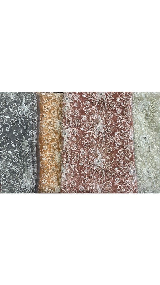 Floral Embroidery With Handwork & Cutwork - Fabric Net 👗
White Tone 4 Colours Available
#dresses #embroidery #bajinternational #partywear #mumbai #indianwedding