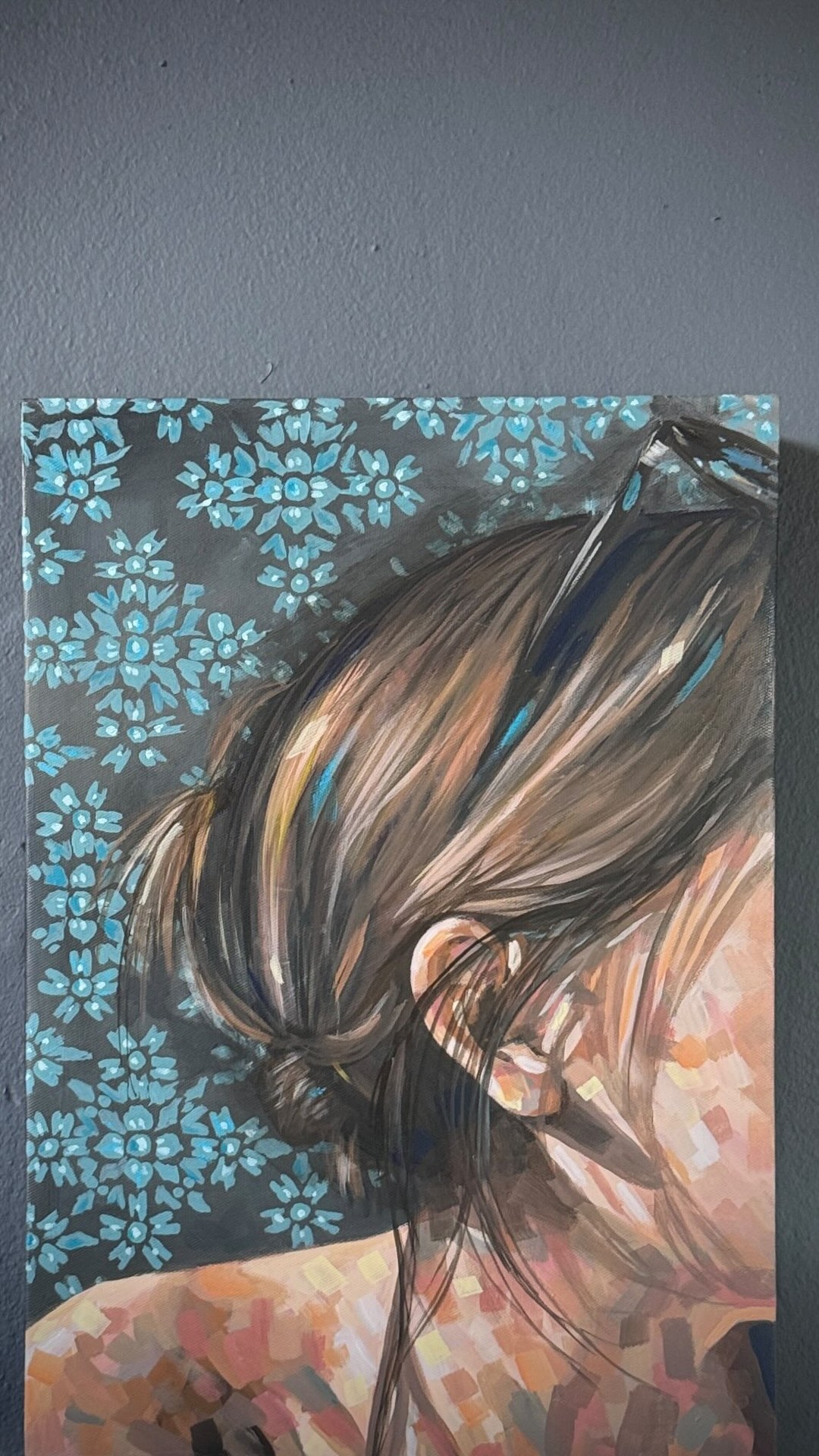 I often think about the fragility of time, life and memory- which is why I love painting portraits and people: they capture a moment in time, in essence these paintings become memory keepers.
nostalgia, memory and the delicate, fragile, impermanent and imperfect in all those little moments 🧡