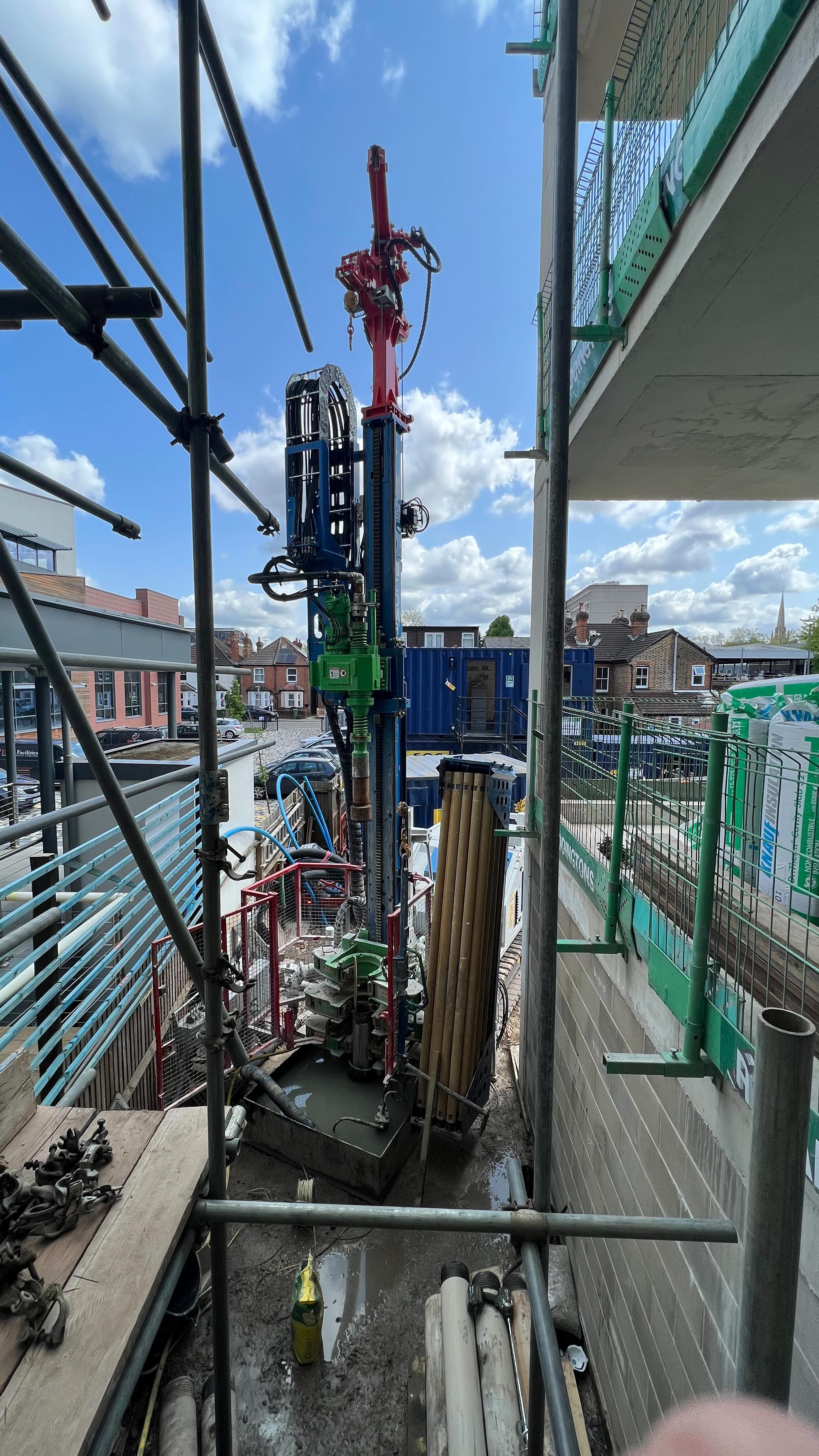 We have had 12 vertical U-loop bores installed to a depth of 120m for the Ground Source Heat Pump and a Water Well 60m. @Tecknagroupltd and their team did an amazing job 🙌🏼🦺🚧👷🏼♂️
.
.
.
.
.
#piling #gshp #construction #rigs #drillrig #boredpiling #drillingtools #rockdrilling #rockbucket #pilingwork #civil #building