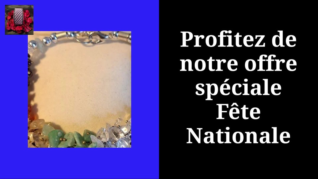 Promotion exceptionnelle Fête Nationale.
Lien en bio.
#bijoux #pierresnaturelles #bienfaits #bracelets #bouclesdoreilles #colliers #frvcreations #zen #happy