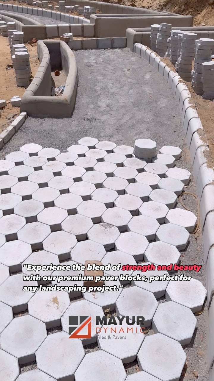 "Transform your space with our premium paver blocks and kerbstones! 🌿✨ Durable, stylish, and eco-friendly, perfect for any project. #PaverBlocks #Kerbstone #SustainableLiving #EcoFriendly #Landscaping #grasspavers #pavers #hardscape #landscapearchitecture #mayurdynamic #OutdoorDesign 🚧🌱"
