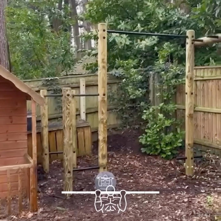 We installed this garden gym into a clients play area to provide their growing children with many more years of outdoor fun and fitness!