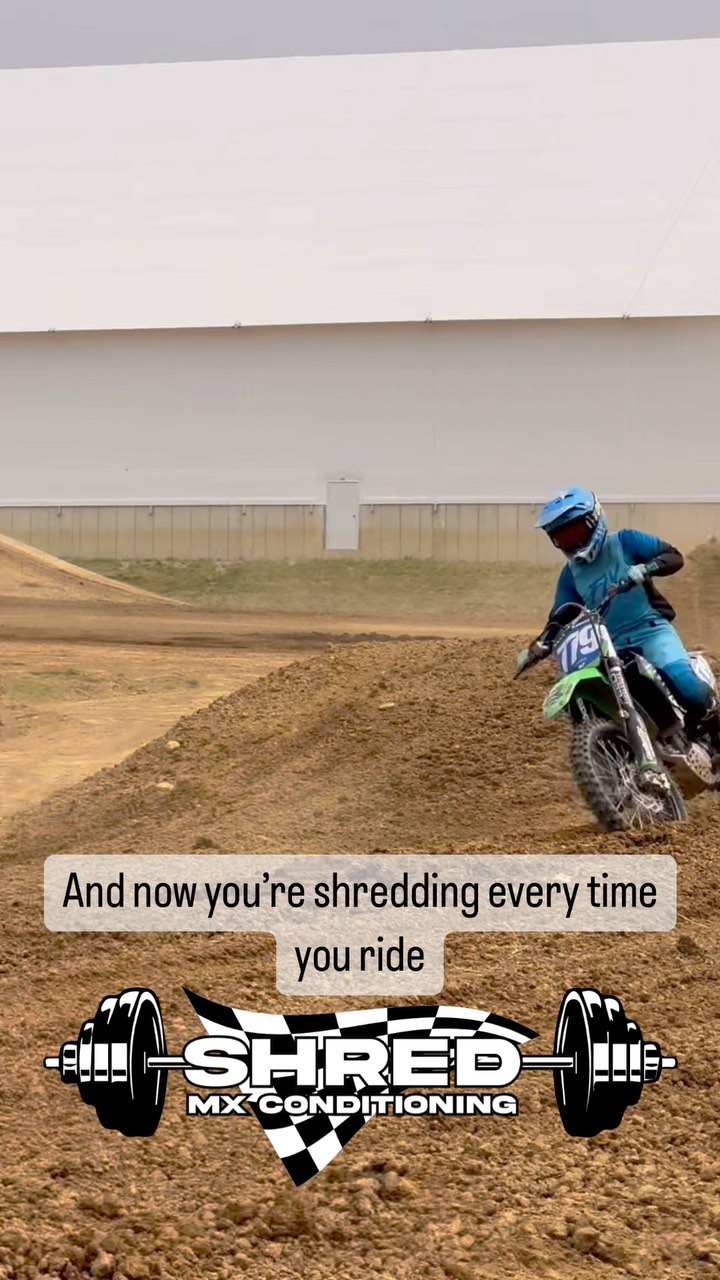 Your fitness program makes a difference at every level of moto. It can help or hinder you. Find a coach who knows what they are doing. Someone who understands the sport.
Someone who’s been there and done that, failed, tried again, tested and tuned to create an optimal training regimen.
Shred MX Conditioning - owned and operated by moto athletes for moto athletes.
Get with it 🏁
#motocrossconditioning #shredmxconditioning #motolife #motocross #motocrossworkouts #liftheavy #workhard #fitness