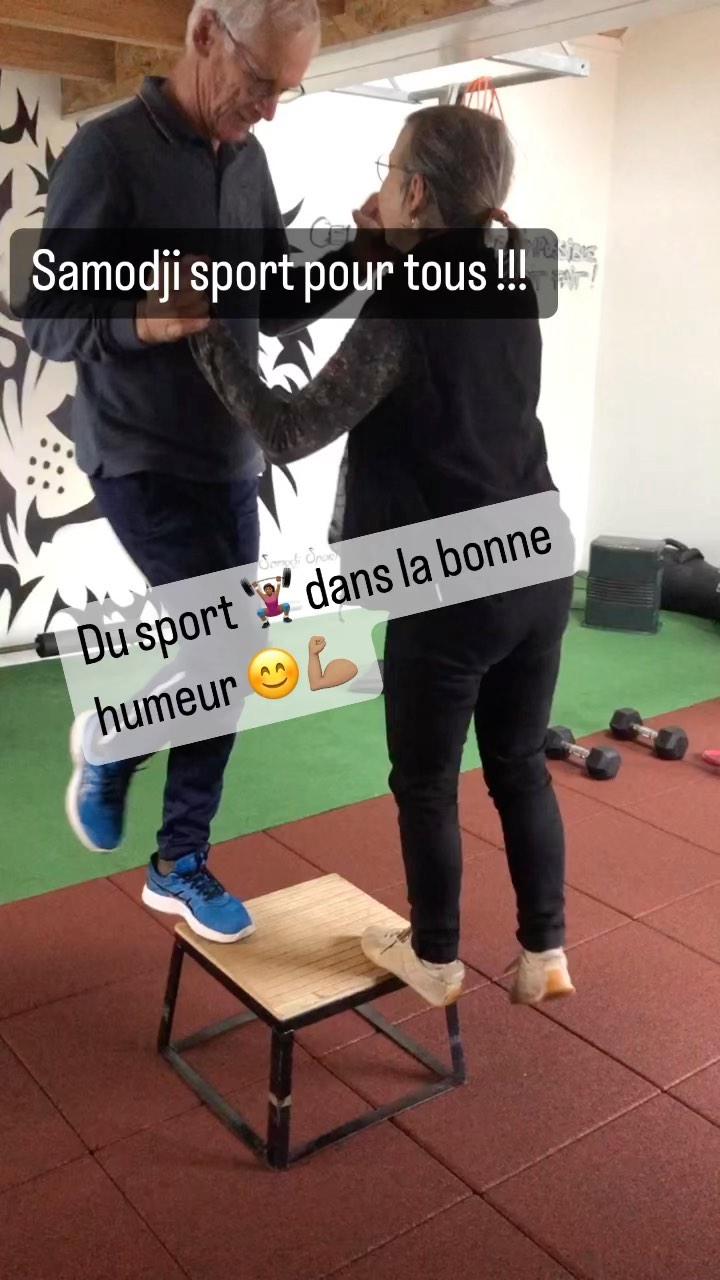Samodji sport c’est pour tout les âges pour rester en forme et se lancer des défis !!! Monsieur se prépare pour continuer le GR20 💪🏽💪🏽💪🏽et madame soigne son genou avec du renforcement ❤️🩹#samodjisport #renforcementmusculaire #coachsportifcolmar #réathlétisation #défisteslimites
