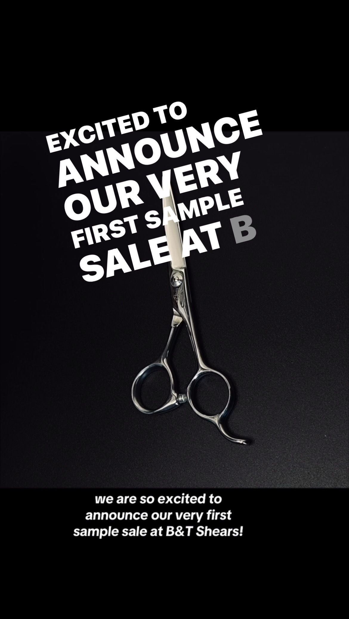 First Ever Sample Sale is here! These are not used, they are display models backed by our Lifetime Warranty. All Display Models of 440-C Japanese Steel shears, Thinners, Chunkers are Just $99!! **while supplies last.
#btshears #everyone #japaneseshear #hairstylist #salon #bigsale
#behindthechair #professionalstylist
#lifetimewarranty
www.btshears.com