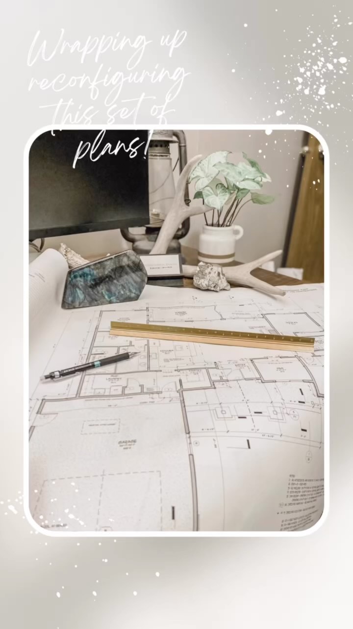 Sometimes we get to design brand new homes and sometimes we take existing plans and rework them to the perfect layout for our clients. This project has been dissected over and over to make sure the client gets exactly what they want when we get into the build phase. We’re here to help you solve any design puzzle you may have!